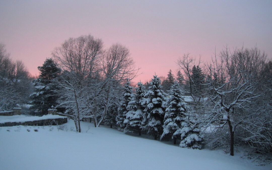 Winter solstice dusk
